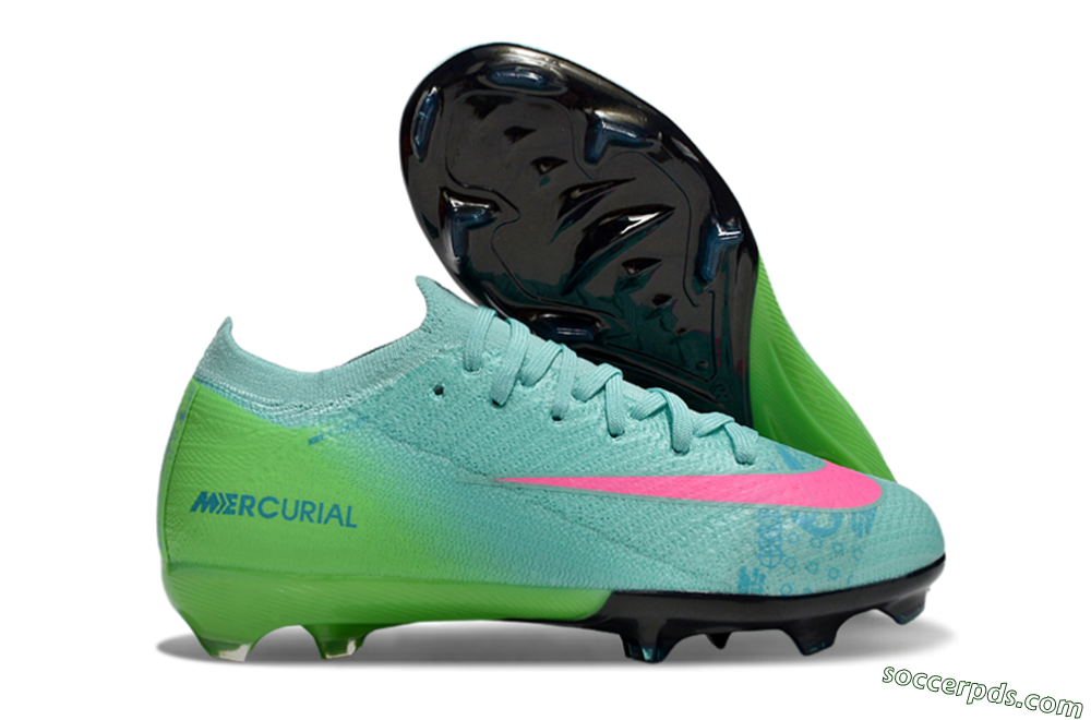 Nike Air Zoom Mercurial Vapor 16 Elite FG Low-Tops Football Boots - Jade/Yellow/Pink 1