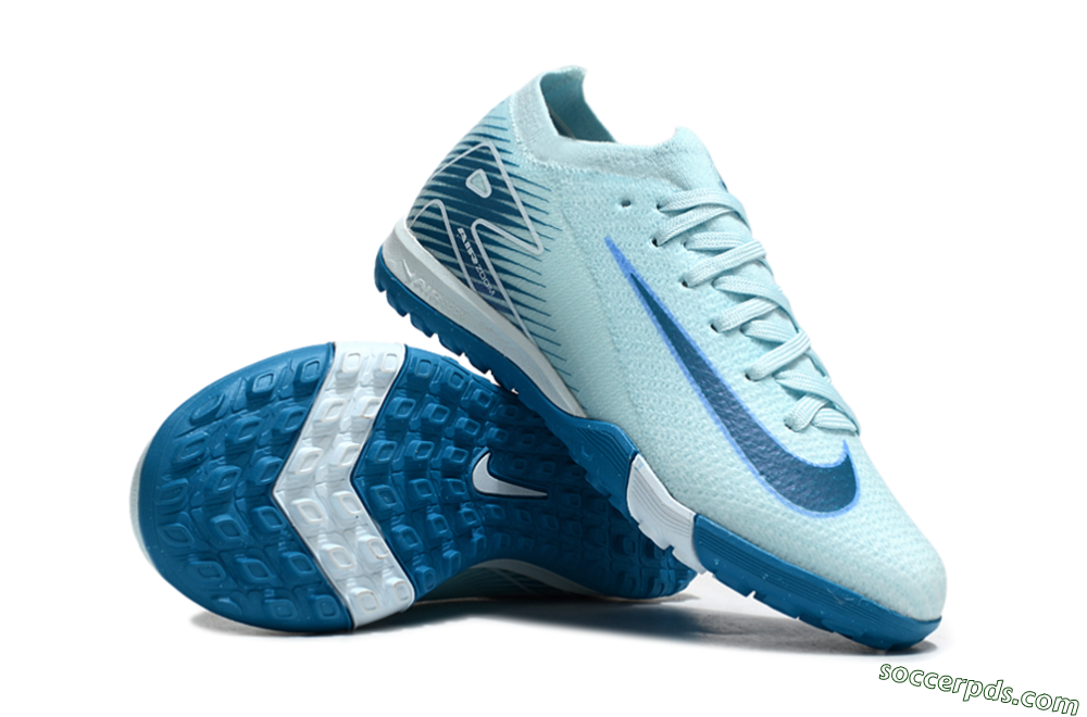 Nike Air Zoom Mercurial Vapor 16 Elite TF Low-Tops Football Shoes - Jade/Blue 0