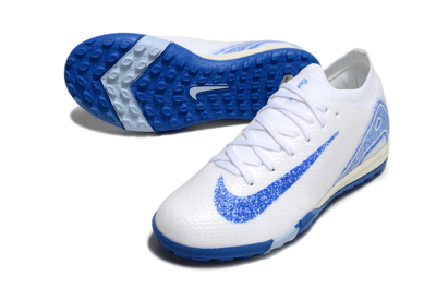 Nike Air Zoom Mercurial Vapor 16 Elite TF Low-Tops Football Shoes - White/Blue