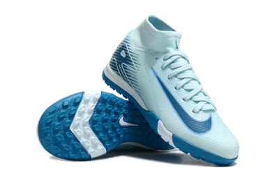 Nike Air Zoom Mercurial Superfly 10 Elite TF High-Tops Football Shoes - Jade/Blue