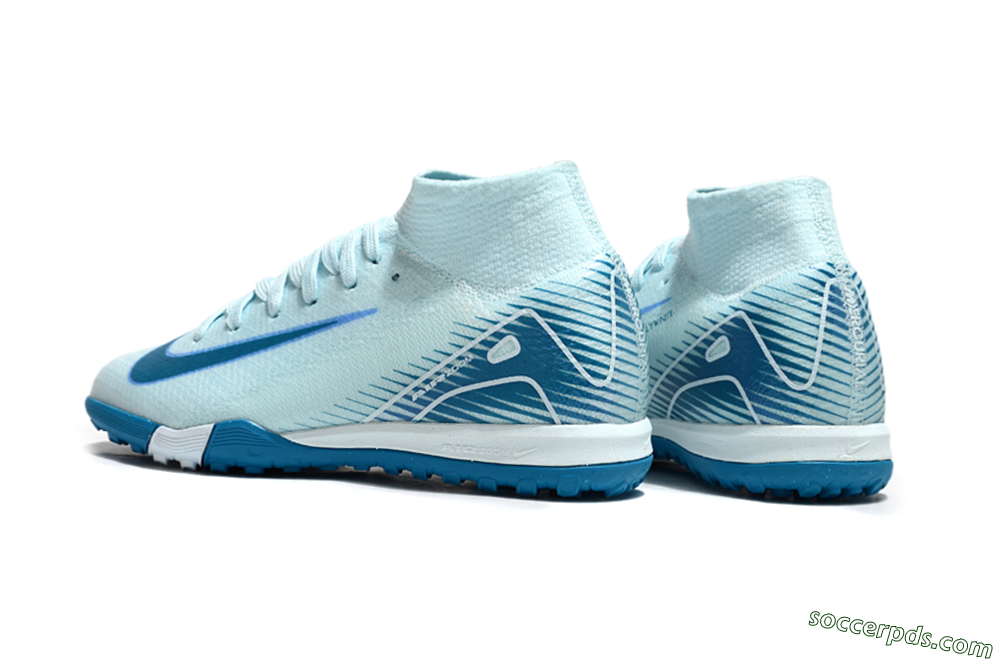 Nike Air Zoom Mercurial Superfly 10 Elite TF High-Tops Football Shoes - Jade/Blue 5