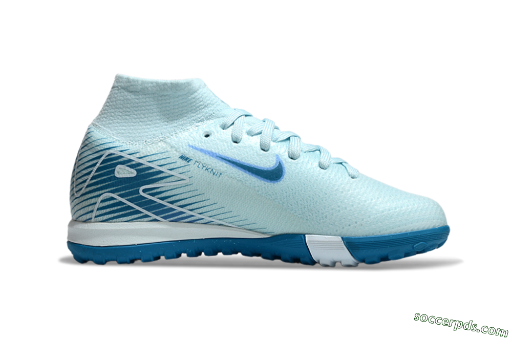Nike Air Zoom Mercurial Superfly 10 Elite TF High-Tops Football Shoes - Jade/Blue 4