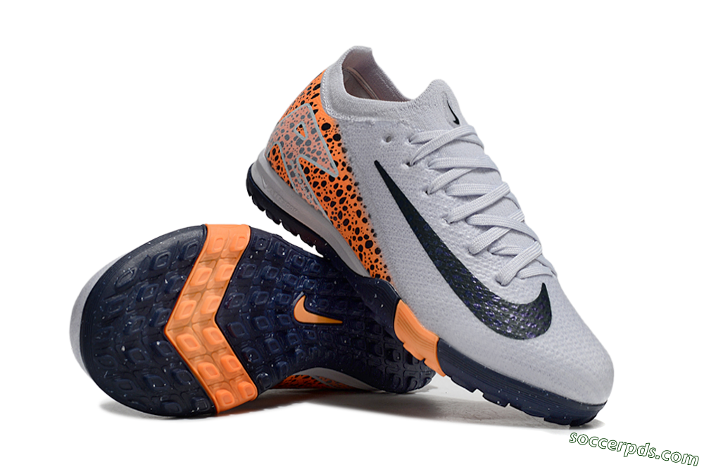 Nike Air Zoom Mercurial Vapor 16 Elite TF Low-Tops Football Shoes - Grey/Black/Leopard 0