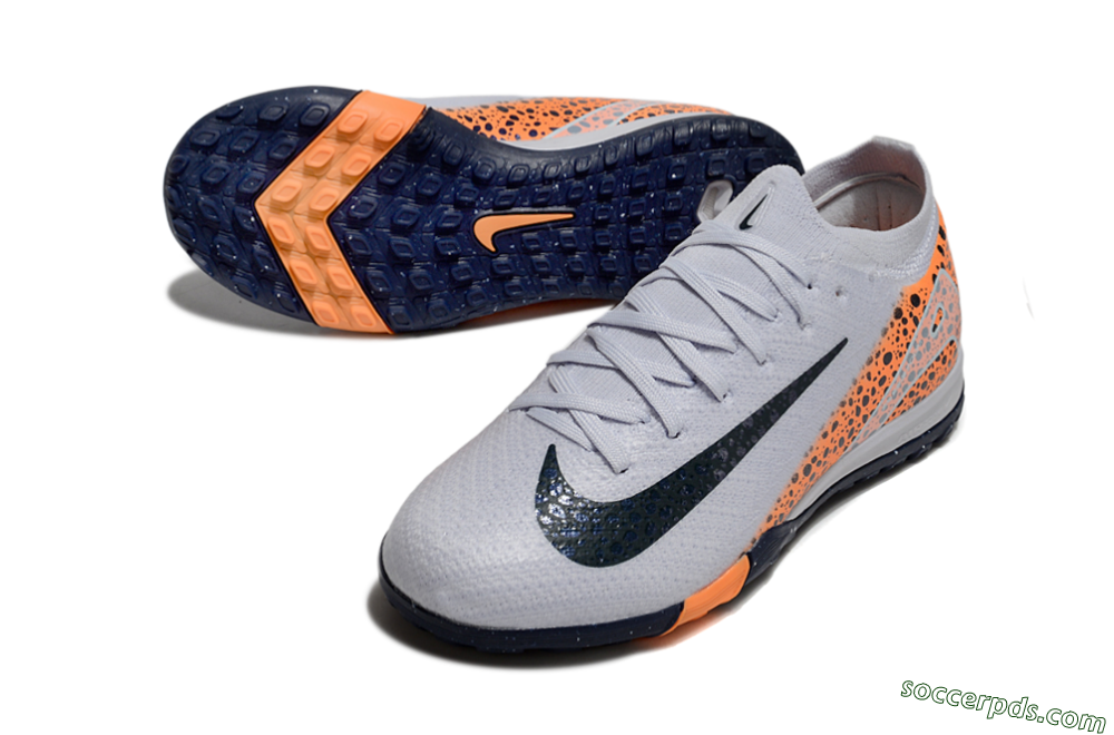 Nike Air Zoom Mercurial Vapor 16 Elite TF Low-Tops Football Shoes - Grey/Black/Leopard 3