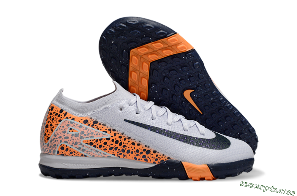 Nike Air Zoom Mercurial Vapor 16 Elite TF Low-Tops Football Shoes - Grey/Black/Leopard 1