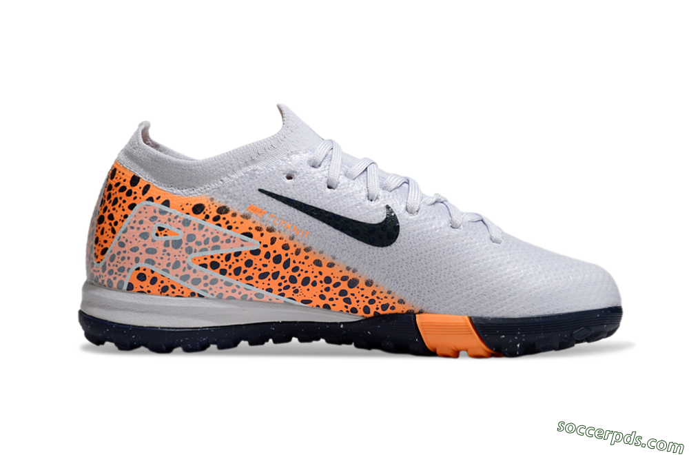 Nike Air Zoom Mercurial Vapor 16 Elite TF Low-Tops Football Shoes - Grey/Black/Leopard 4