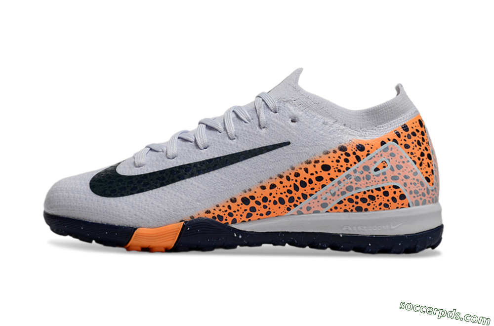 Nike Air Zoom Mercurial Vapor 16 Elite TF Low-Tops Football Shoes - Grey/Black/Leopard 2