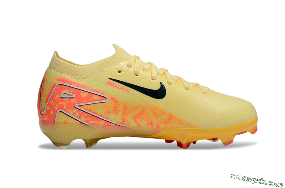 Nike Air Zoom Mercurial Vapor 16 Elite FG Low-Tops Football Boots - Yellow/Black/Red 4