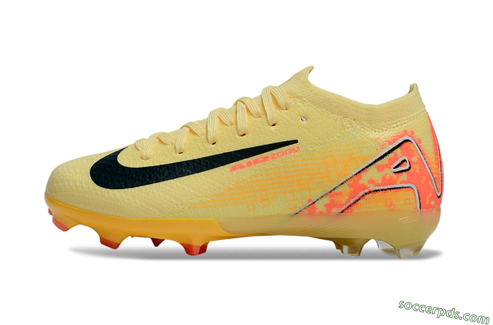 Nike Air Zoom Mercurial Vapor 16 Elite FG Low-Tops Football Boots - Yellow/Black/Red 2