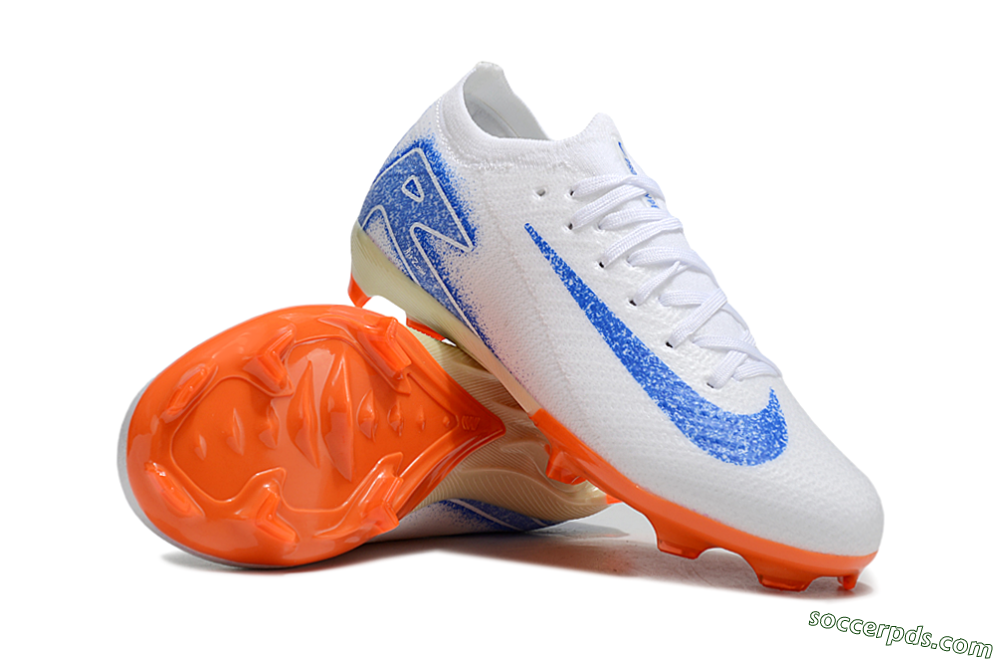 Nike Air Zoom Mercurial Vapor 16 Elite FG Low-Tops Football Boots - White/Blue/Red 0