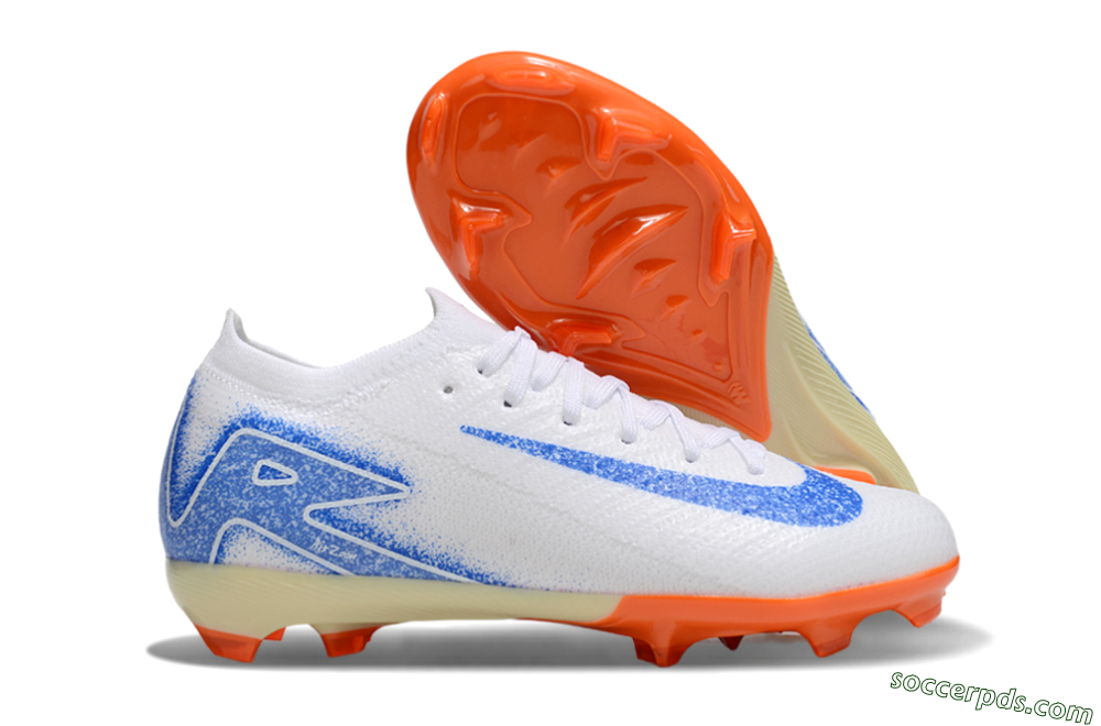 Nike Air Zoom Mercurial Vapor 16 Elite FG Low-Tops Football Boots - White/Blue/Red 1