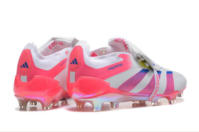 Adidas Predator 25 Elite Foldover Tongue FG Low-Tops Football Boots - White/Red/Blue
