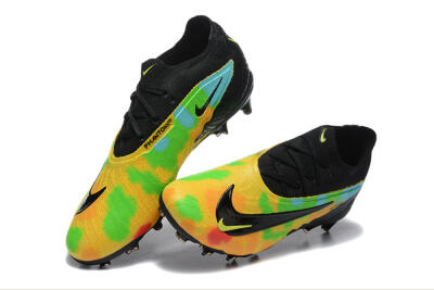 Nike Phantom GX Elite FG Low-Tops Football Boots - Black/Rainbow