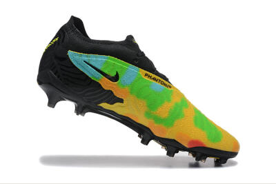 Nike Phantom GX Elite FG Low-Tops Football Boots - Black/Rainbow