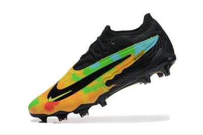 Nike Phantom GX Elite FG Low-Tops Football Boots - Black/Rainbow