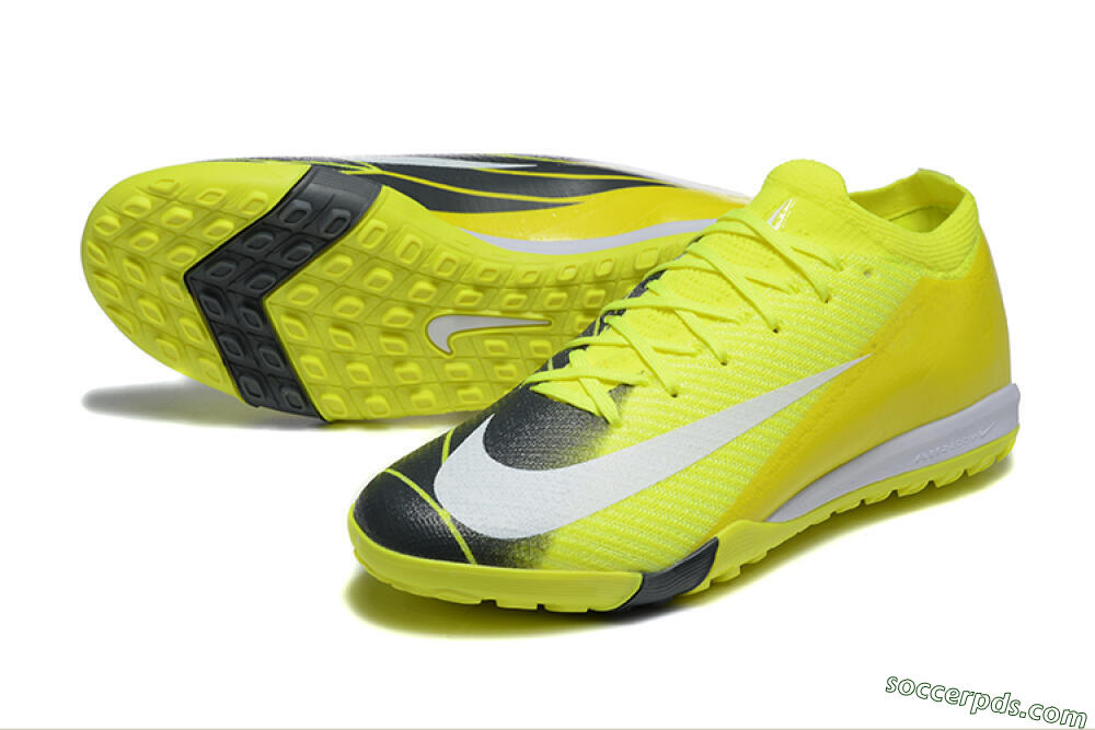 Nike Air Zoom Mercurial Vapor 16 Elite TF Low-Tops Football Shoes - Yellow/Black/White 3