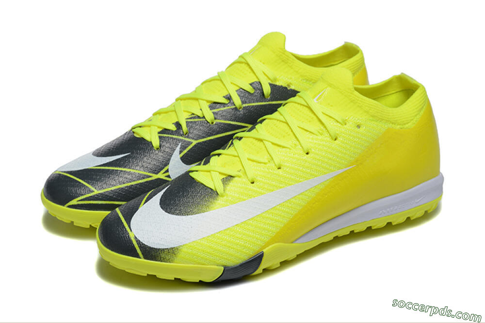 Nike Air Zoom Mercurial Vapor 16 Elite TF Low-Tops Football Shoes - Yellow/Black/White 5