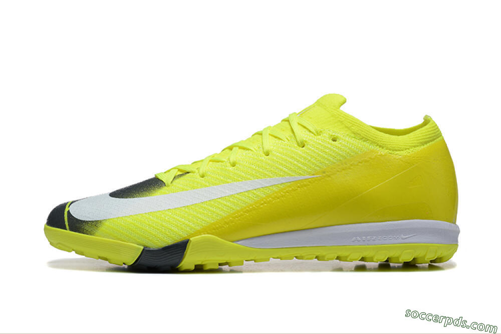 Nike Air Zoom Mercurial Vapor 16 Elite TF Low-Tops Football Shoes - Yellow/Black/White 2