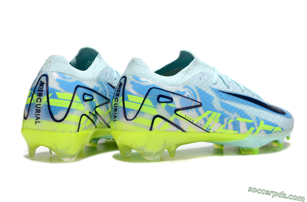 Nike Air Zoom Mercurial Vapor 16 Elite FG Low-Tops Football Boots - Jade/Blue/Yellow 6