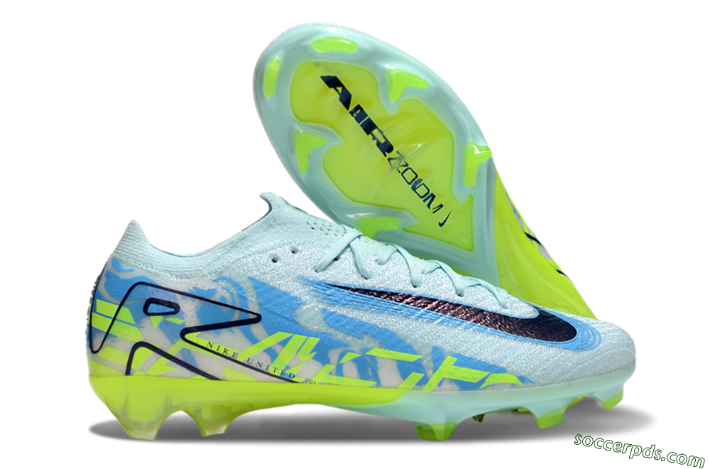 Nike Air Zoom Mercurial Vapor 16 Elite FG Low-Tops Football Boots - Jade/Blue/Yellow 1