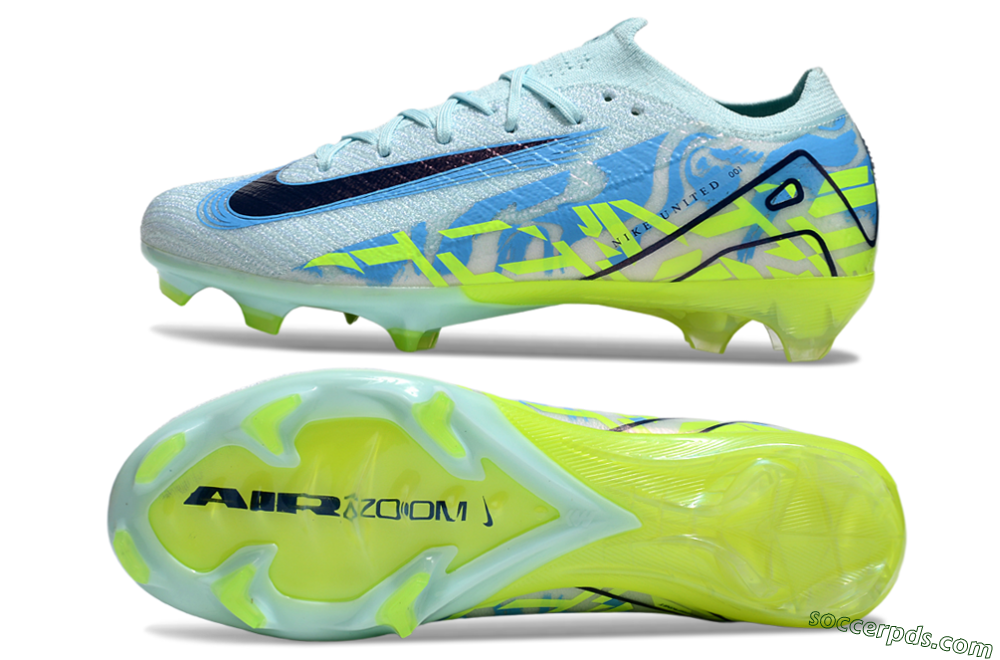 Nike Air Zoom Mercurial Vapor 16 Elite FG Low-Tops Football Boots - Jade/Blue/Yellow 0