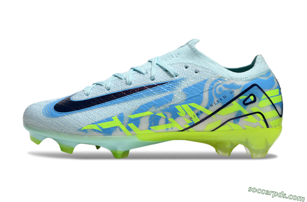 Nike Air Zoom Mercurial Vapor 16 Elite FG Low-Tops Football Boots - Jade/Blue/Yellow 2