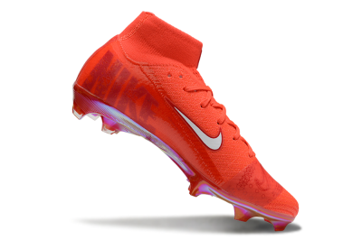 Nike Air Zoom Mercurial Superfly 10 Elite FG High-Tops Football Boots - Red/White/Gold