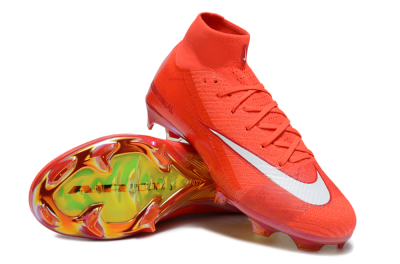 Nike Air Zoom Mercurial Superfly 10 Elite FG High-Tops Football Boots - Red/White/Gold