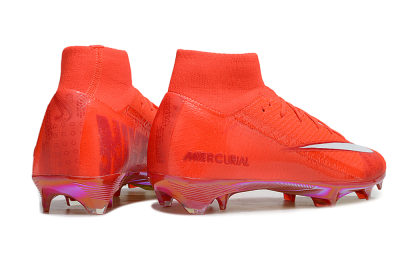 Nike Air Zoom Mercurial Superfly 10 Elite FG High-Tops Football Boots - Red/White/Gold