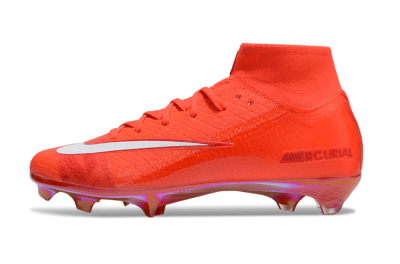 Nike Air Zoom Mercurial Superfly 10 Elite FG High-Tops Football Boots - Red/White/Gold