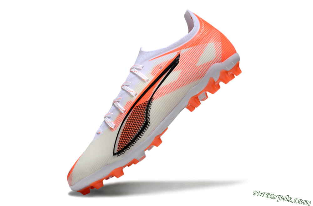 Puma Ultra 5 Ultimate AG Low-Tops Football Boots - White/Red/Black 5