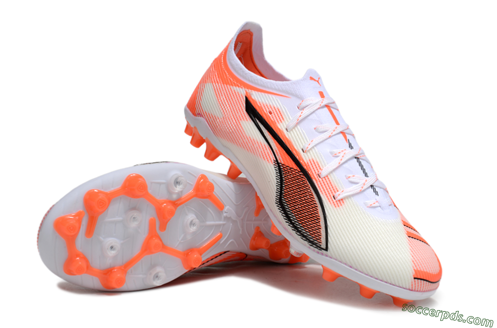Puma Ultra 5 Ultimate AG Low-Tops Football Boots - White/Red/Black 3