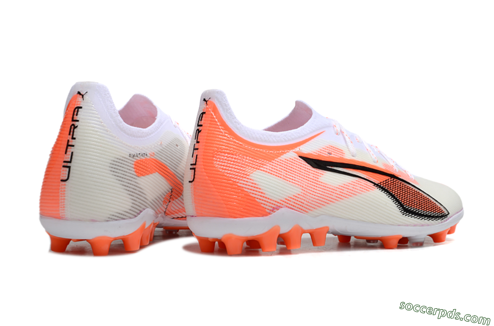 Puma Ultra 5 Ultimate AG Low-Tops Football Boots - White/Red/Black 6