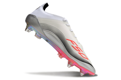 Messi x Adidas F50 Elite 2025 SG Low-Tops Football Boots - Silver/White/Black