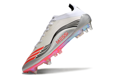 Messi x Adidas F50 Elite 2025 SG Low-Tops Football Boots - Silver/White/Black