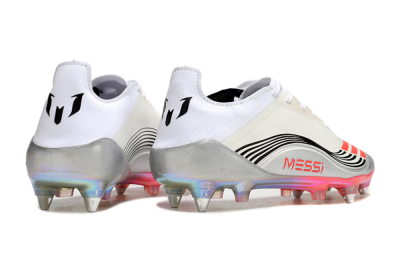 Messi x Adidas F50 Elite 2025 SG Low-Tops Football Boots - Silver/White/Black