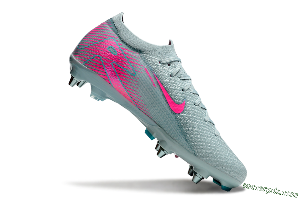 Nike Air Zoom Mercurial Vapor 16 Elite SG Low-Tops Football Boots - Jade/Pink 4