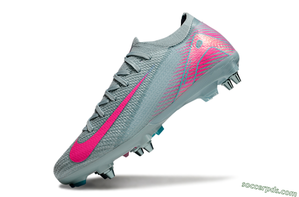 Nike Air Zoom Mercurial Vapor 16 Elite SG Low-Tops Football Boots - Jade/Pink 5