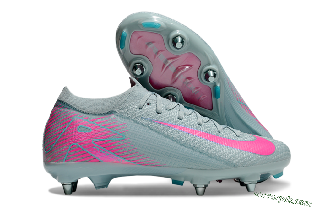 Nike Air Zoom Mercurial Vapor 16 Elite SG Low-Tops Football Boots - Jade/Pink 1