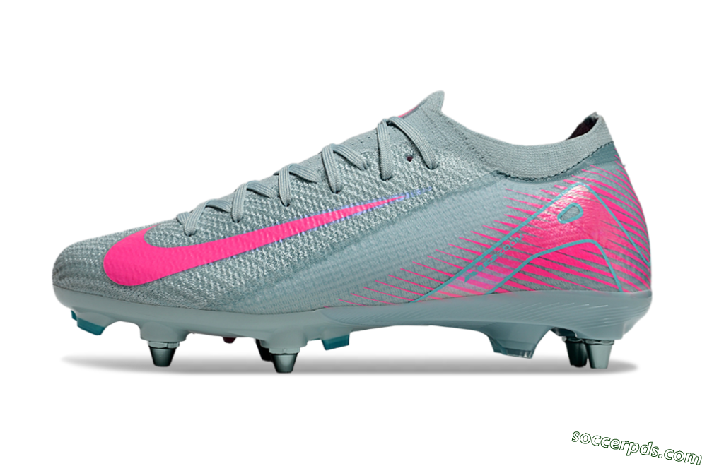 Nike Air Zoom Mercurial Vapor 16 Elite SG Low-Tops Football Boots - Jade/Pink 2