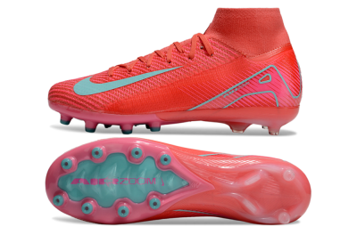 Nike Air Zoom Mercurial Superfly 10 Elite AG High-Tops Football Boots - Red/Jade
