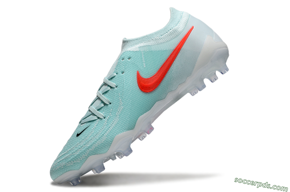 Nike Phantom GX Elite AG Low-Tops Football Boots - Jade/Red/White 5