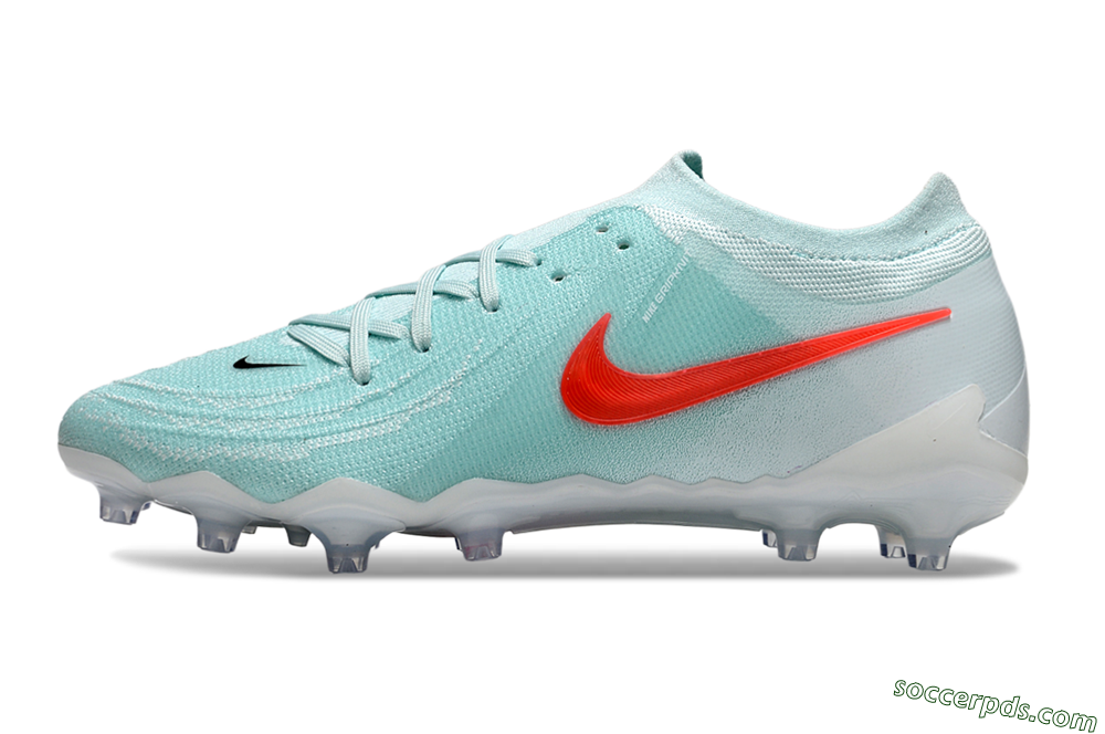 Nike Phantom GX Elite AG Low-Tops Football Boots - Jade/Red/White 2