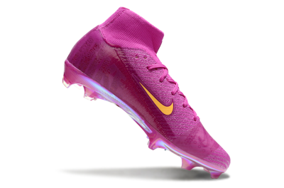 Nike Air Zoom Mercurial Superfly 10 Elite FG High-Tops Football Boots - Purple/Yellow/Gold