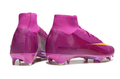 Nike Air Zoom Mercurial Superfly 10 Elite FG High-Tops Football Boots - Purple/Yellow/Gold