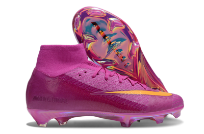 Nike Air Zoom Mercurial Superfly 10 Elite FG High-Tops Football Boots - Purple/Yellow/Gold