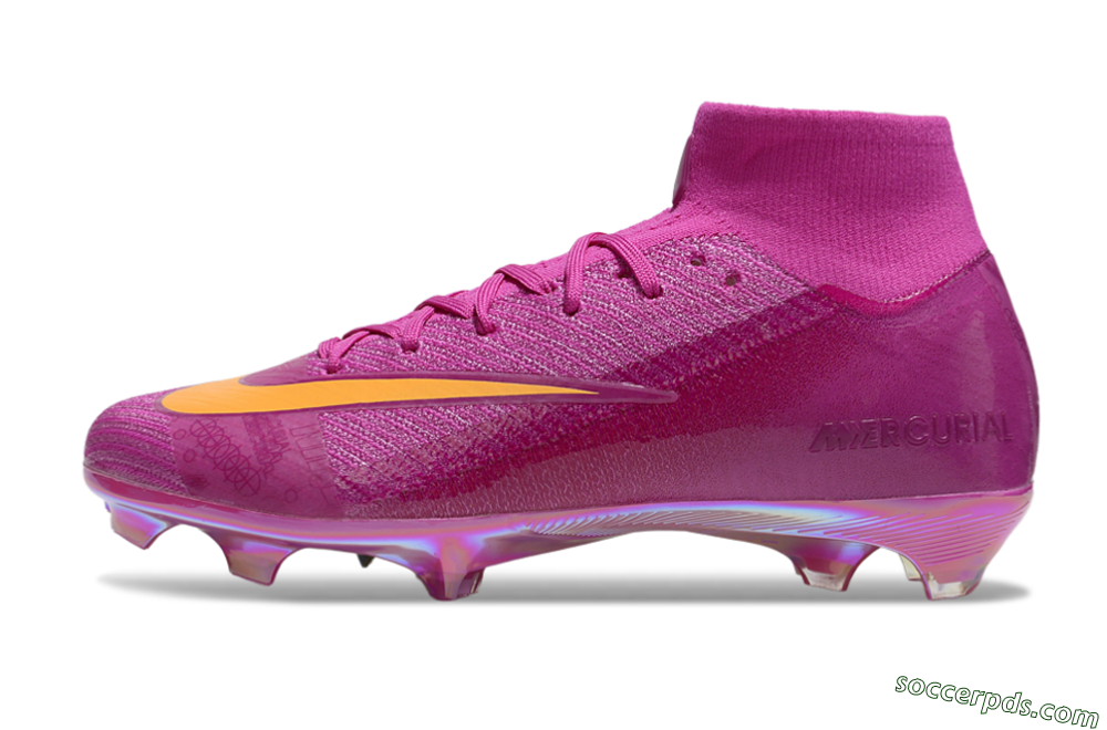 Nike Air Zoom Mercurial Superfly 10 Elite FG High-Tops Football Boots - Purple/Yellow/Gold 2