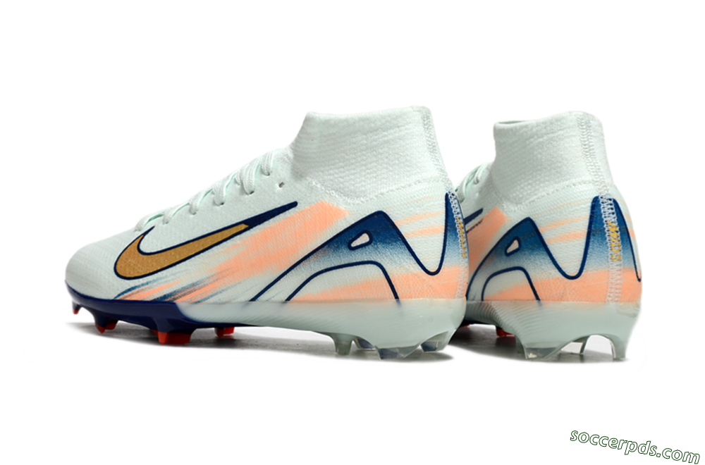 Nike Air Zoom Mercurial Superfly 10 Elite FG High-Tops Football Boots - Jade/Gold/Blue 5