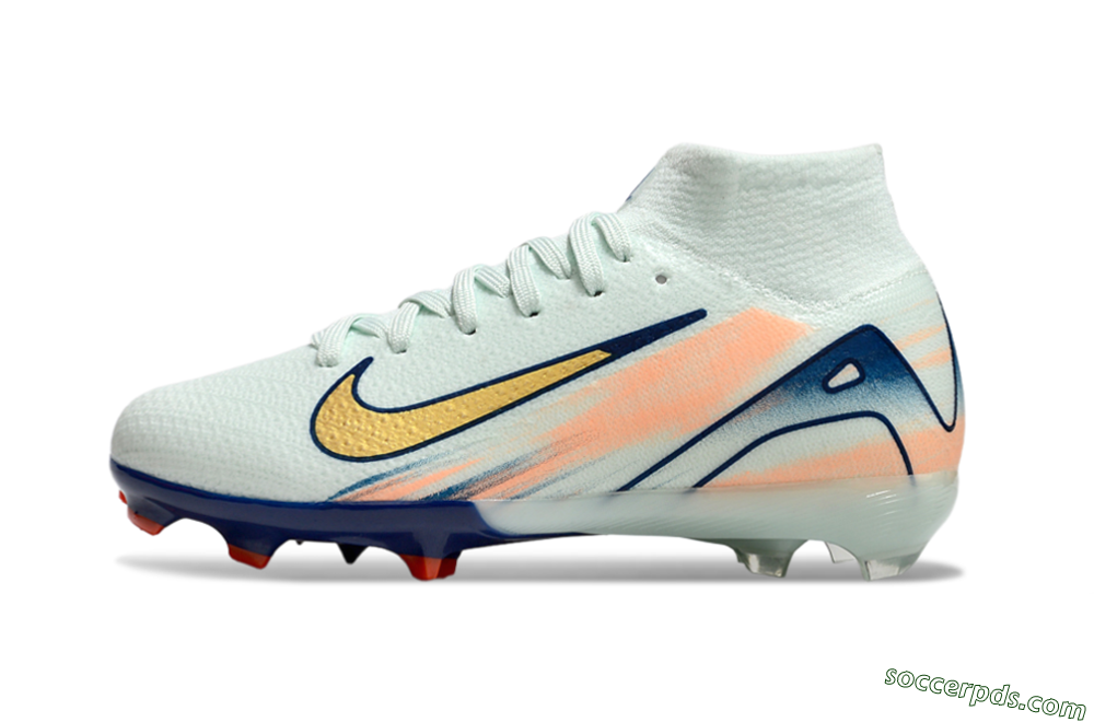 Nike Air Zoom Mercurial Superfly 10 Elite FG High-Tops Football Boots - Jade/Gold/Blue 2
