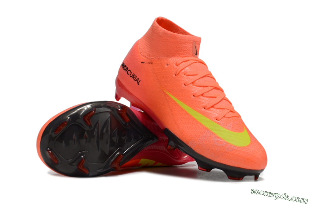 Nike Air Zoom Mercurial Superfly 10 Elite FG High-Tops Football Boots - Red/Yellow/Black 0
